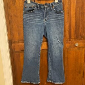 Madewell petite cropped mid rise kick out Jean 31P